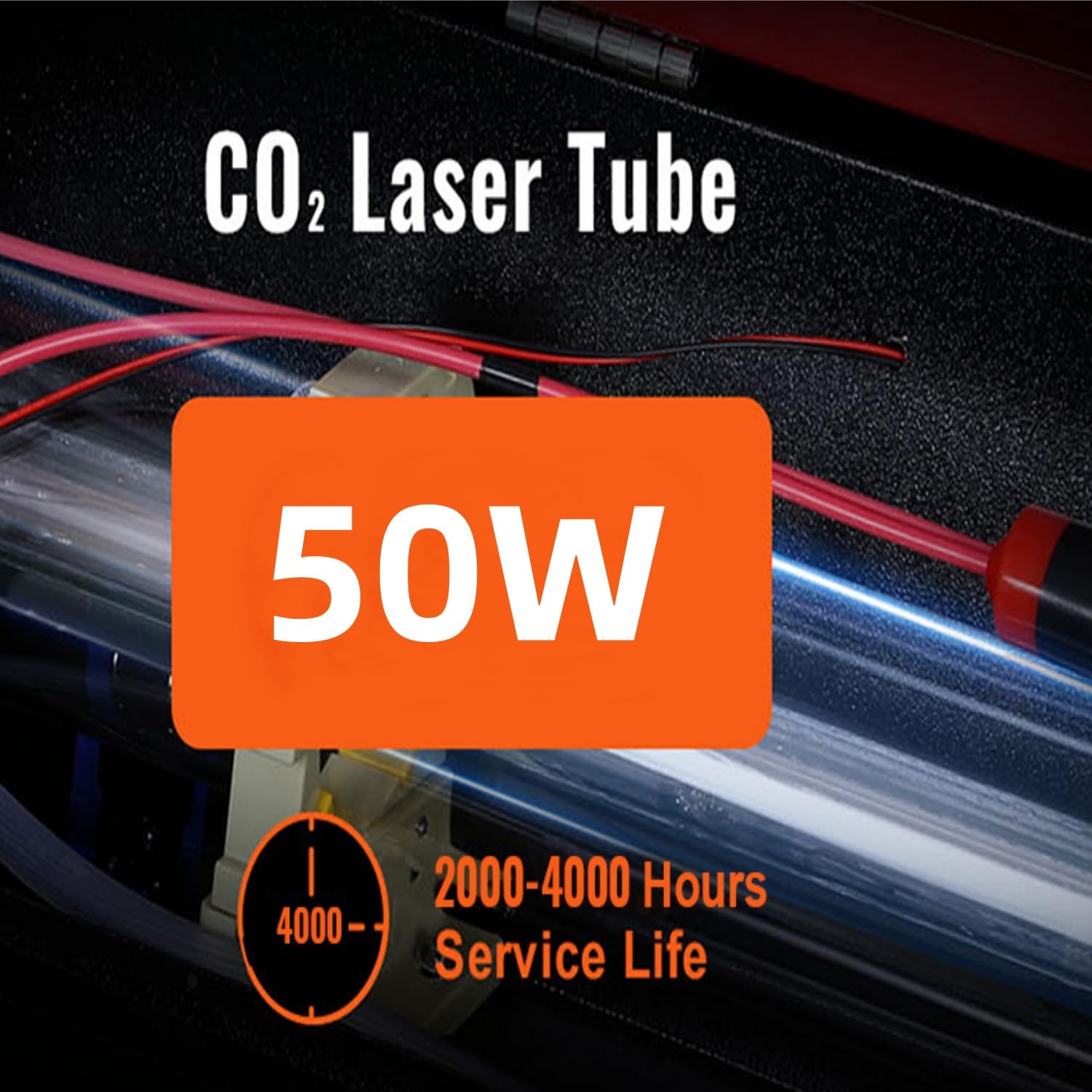 50 W Maszyna do grawerowania laserowego CO2, maszyna do grawerowania laserowego, 500 mm x 300 mm, grawerowanie laserowe, precyzyjne cięcie CO2, grawerowanie laserowe, drewno, akryl, skóra