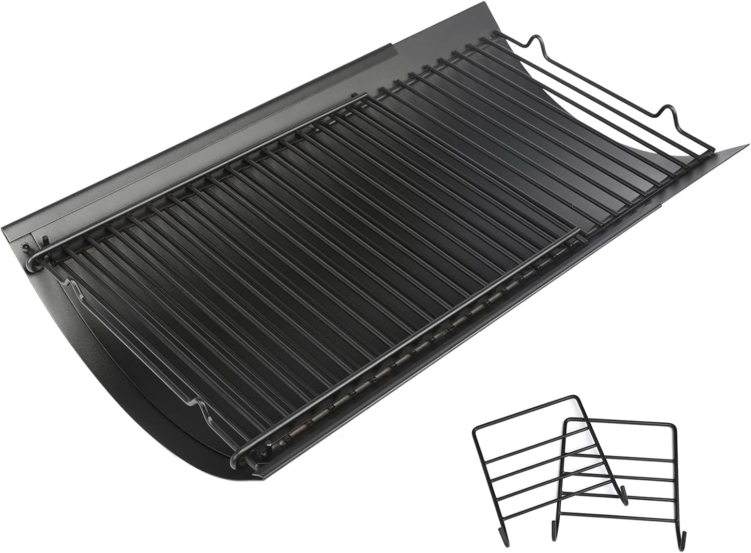 GFTIME Bandeja de carbón de leña ajustable de 60 a 90 cm, para barbacoas Chargriller 5050 5072 5650 1224 1324 2121 2222 2123 E1224 barbacoa de carbón vegetal Oklahoma Joe's Royal Gourmet