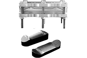 Fingerboard Deck Mold Standard Deck Metal Mold DIY Mini Skateboarding Deck (+Plastic Cut Mold 98x32mm)