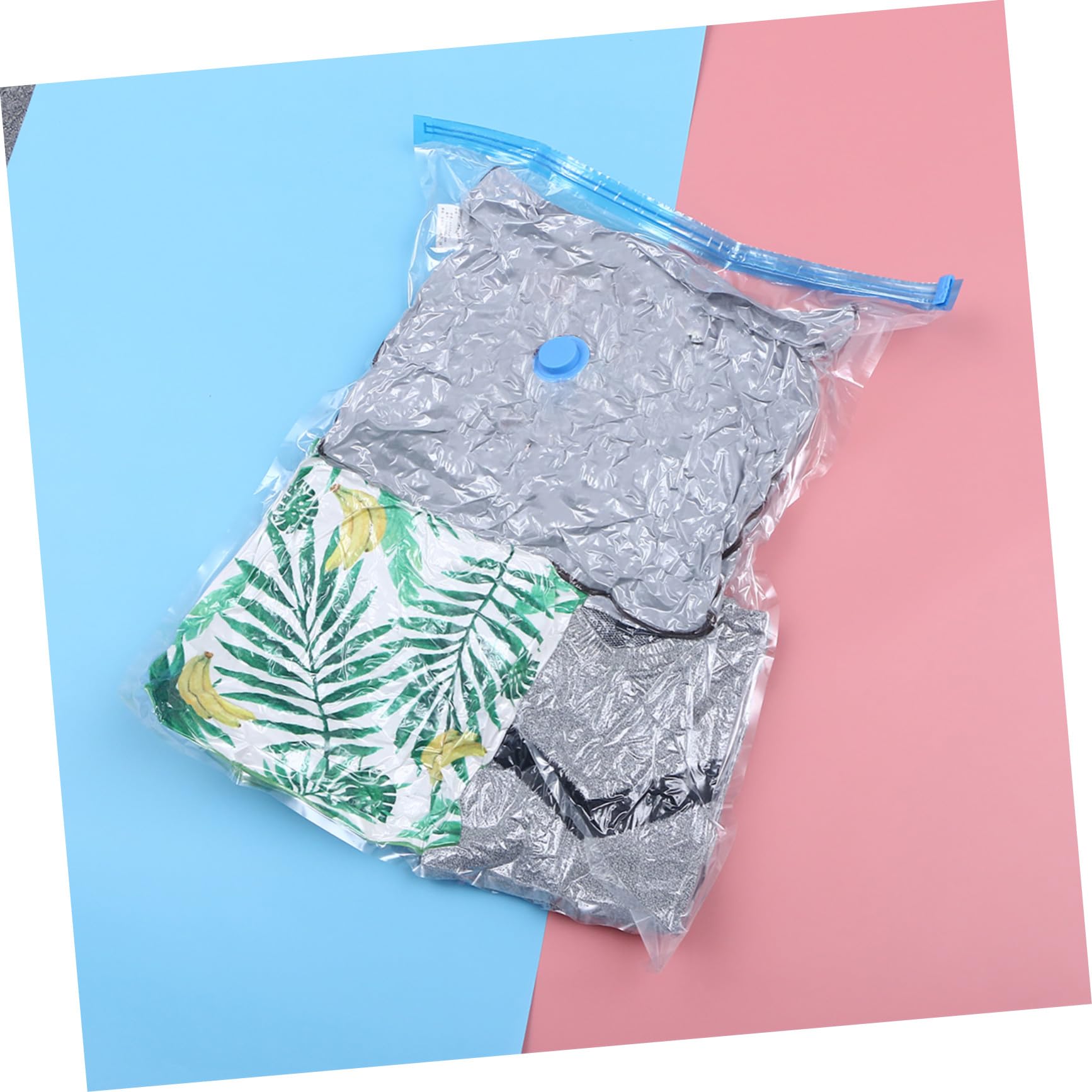 KOMBIUDA Bolsas de Vacío para Ropa 10 Piezas 60x80 Cm con Bomba Manual, Bolsas de Almacenamiento Selladas de Pa y Pe, Ahorro de Espacio Hogar y Equipaje Color Aleatorio