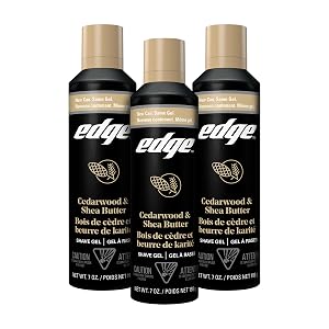 Edge Shave Gel for Men Cedarwood Shea Butter 7oz 3 Pack - Shaving Gel For Men That Moisturizes