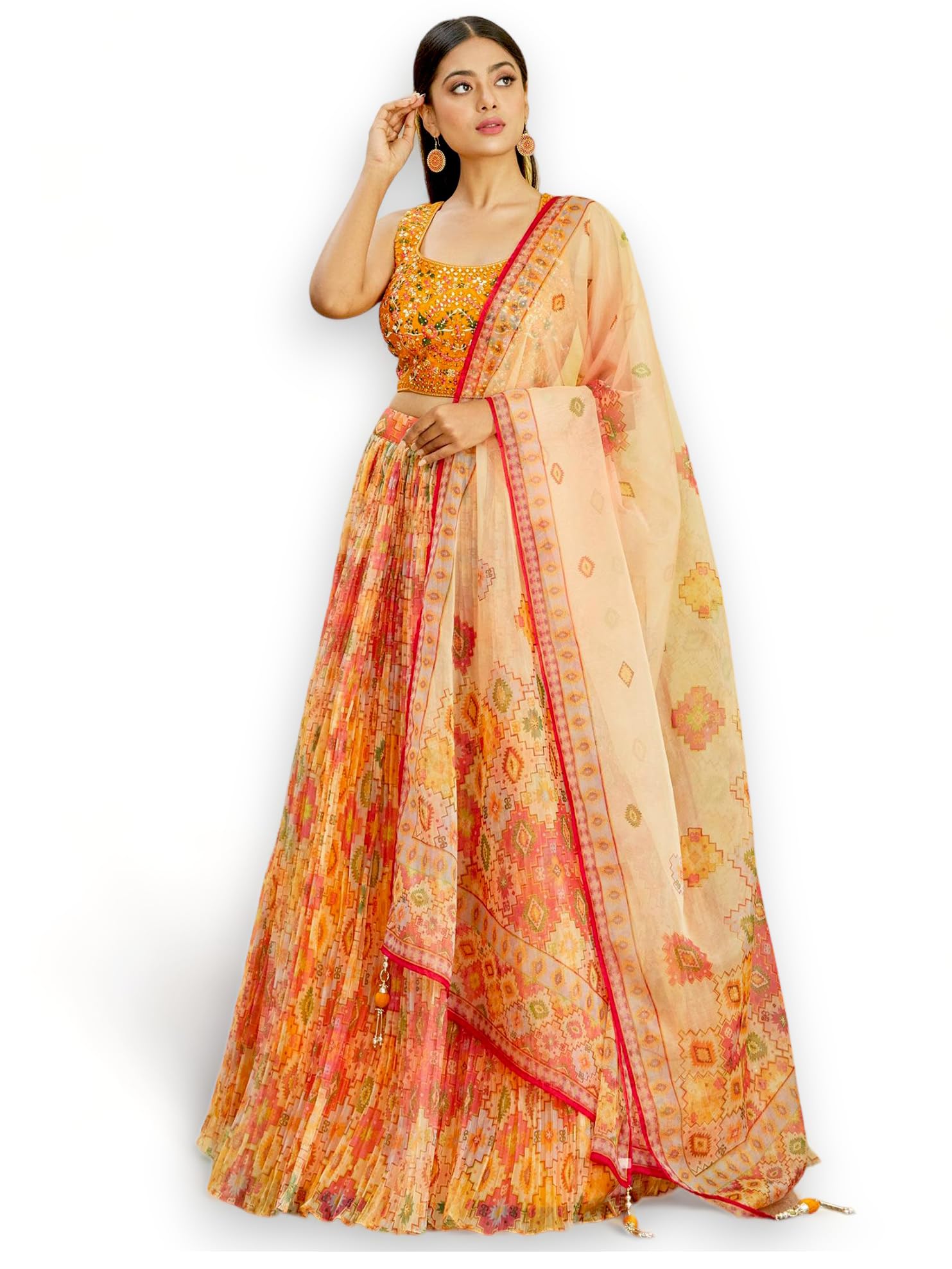 womens Zeel Clothing Women's designer Lehenga Choli with Dupatta Wedding-Bridal-Latest-Lehenga-image-27