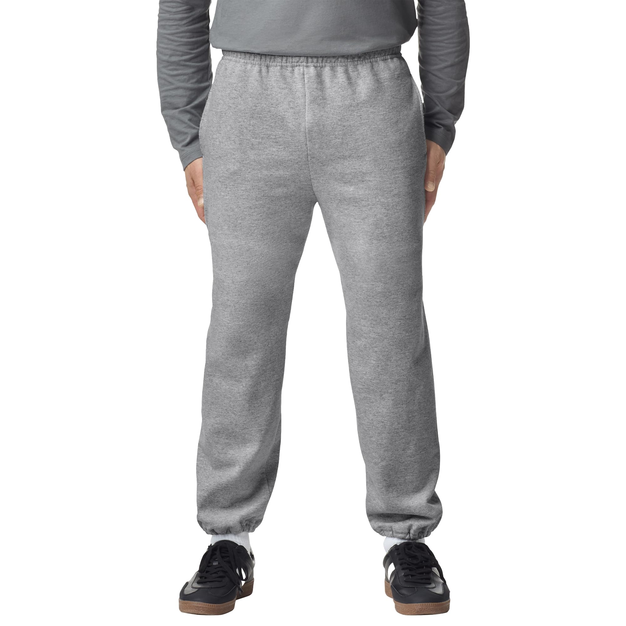 Adult Fleece Elastic Bottom Sweatpants with Pockets, Style G18100