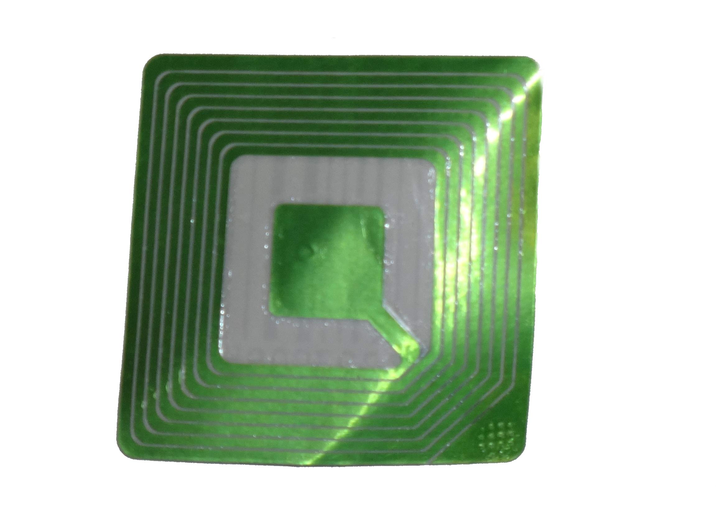 O&W Security Sicherungsetiketten 2000 Stück – 8,2 MHz Klebeetiketten 4x4 cm, weiß mit Dummy-Barcode, deaktivierbar, kompatibel mit gängigen Warensicherungssystemen (Einzelhandel)
