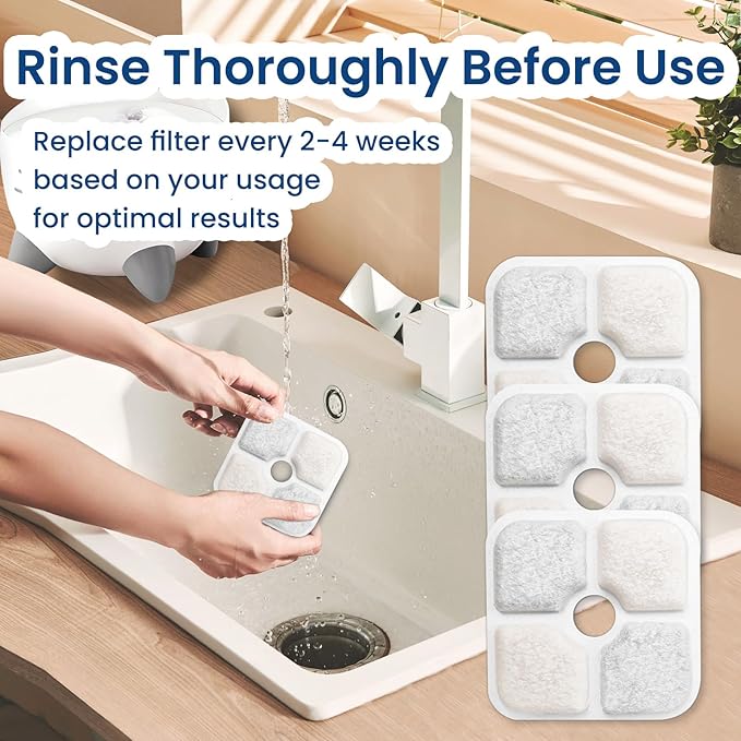 Pack de 26 Filtros para Fuente de Agua para Gatos TidiRob miniatura 7