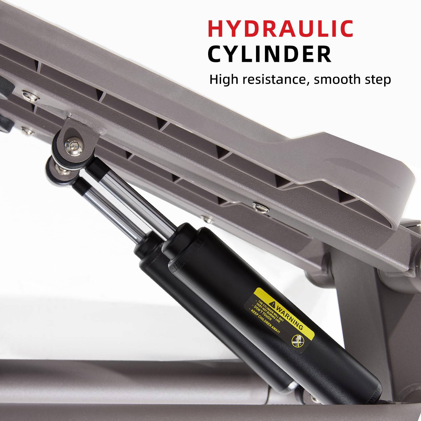DHT, Stepper per scale con fascia di resistenza e conteggio calorie, mini stepper per esercizi, salute e fitness, per esercizi di fitness, ufficio, attrezzatura per allenamento a casa