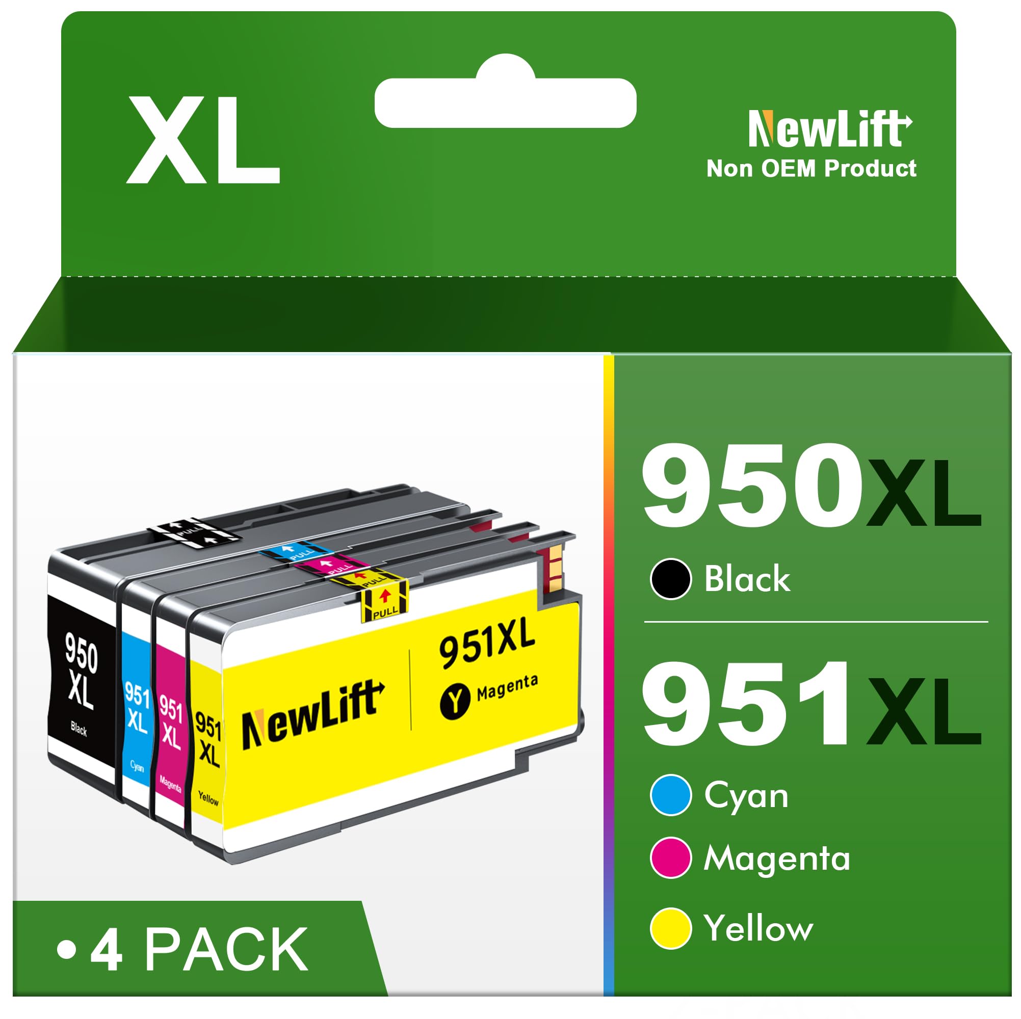 950XL 951XL - Cartuchos de tinta para HP 950 XL 951, paquete cobinado