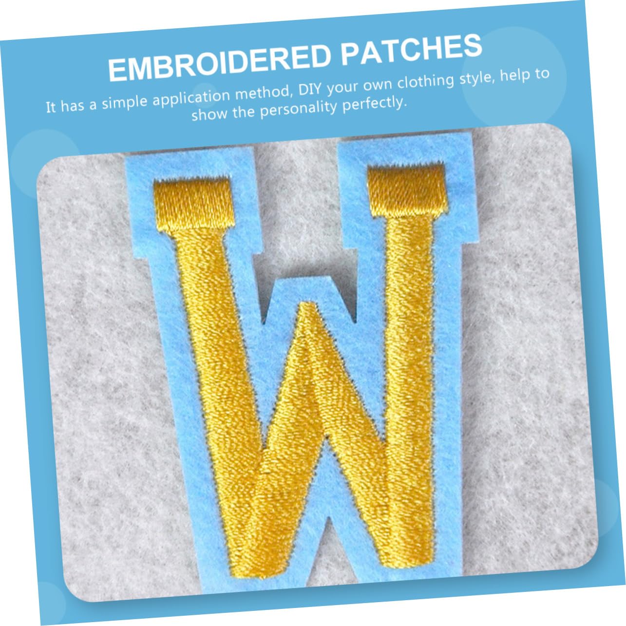 jojofuny 5 Set Toppe Ricamate Alfabeto Patches Termoadesivi Per Riparazioni E Decorazioni Abbigliamento Borse E Facili Da Applicare E Personalizzare 52 Pezzi*5