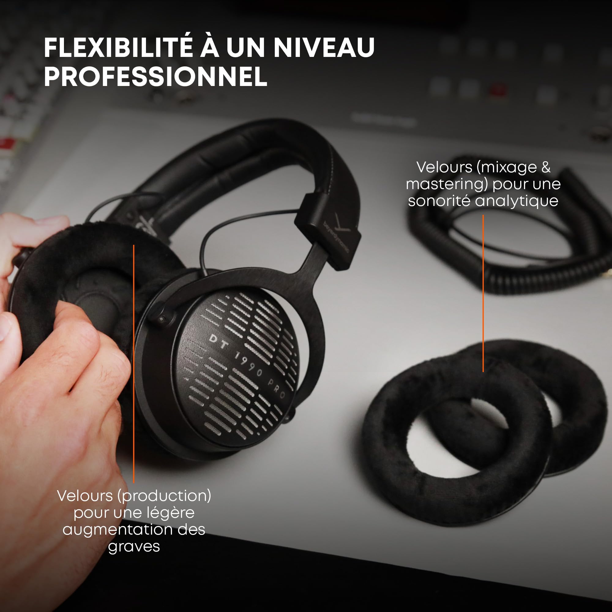 beyerdynamic Casque de Studio Premium Tesla DT 1990 Pro MKII pour Le mixage, Le Mastering et l’Editing (Ouvert)
