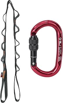 GM CLIMBING 16mm Nylon Daisy Chain Sling 22kN 120cm / 48in CE UIAA Certified for Leading Aid Climb Ascender Rigging Hammock Suspension