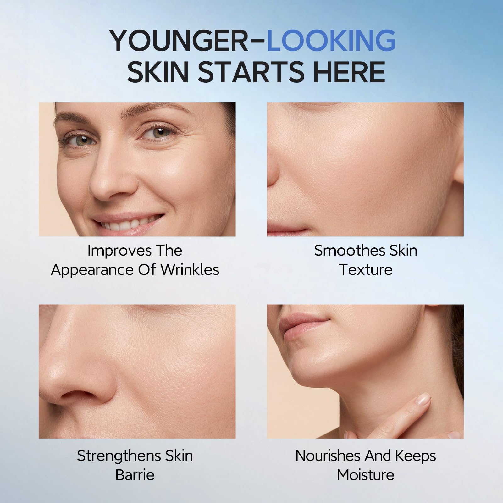 copper peptide ghk-cu clinical trial wrinkles randomized HKH Facial Serum: anti-ageing facial serum with peptides and hyaluronic acid for fine lines, and dryness — For daily use by women over 30-travel friendly-38CT : Beauty Bottle Amount:3 Bottles Superior Source No Shot Metabolic Research