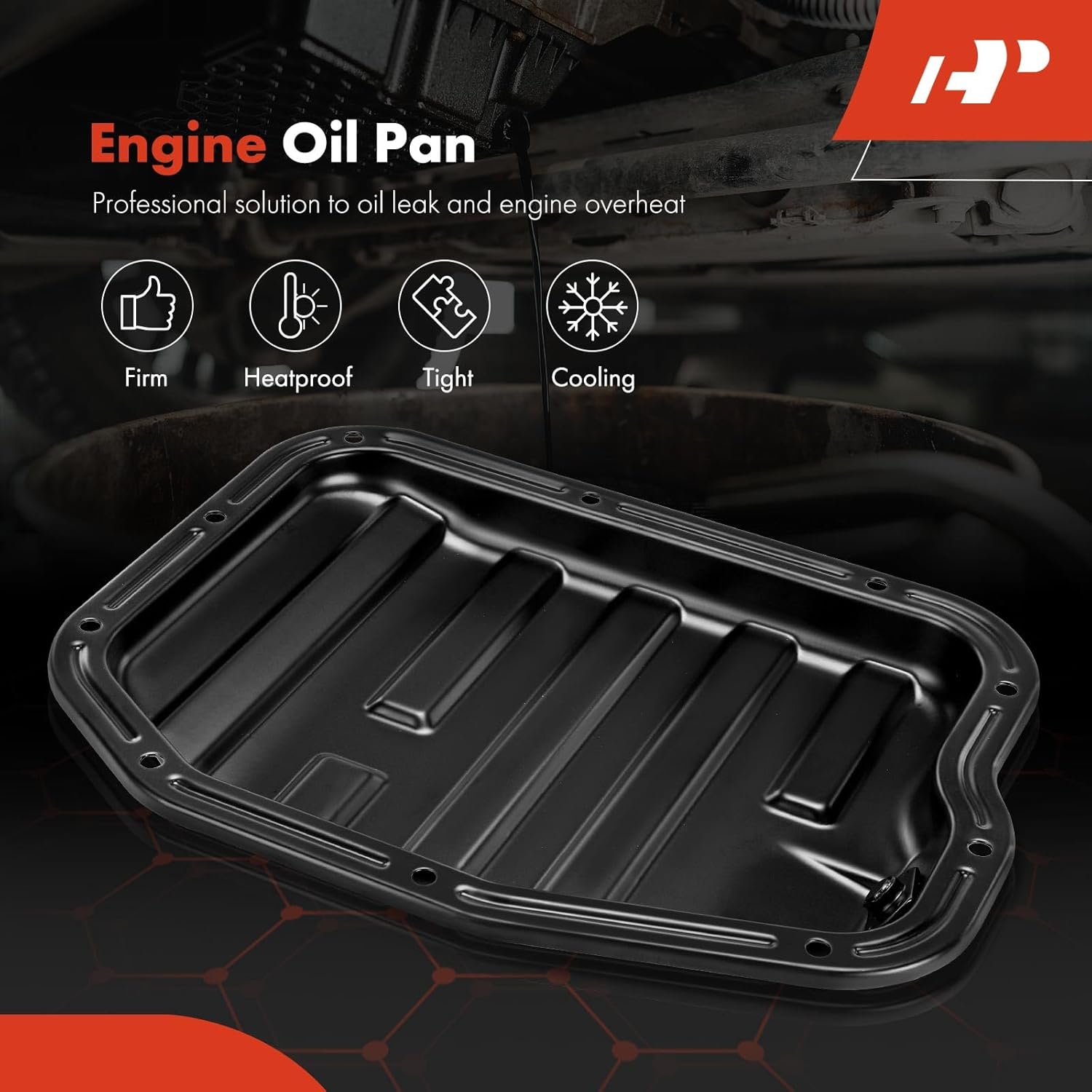 A-Premium Engine Oil Pan Sump with Drain Plug Compatible with Nissan X-Trail 2005-2006 L4 2.5L