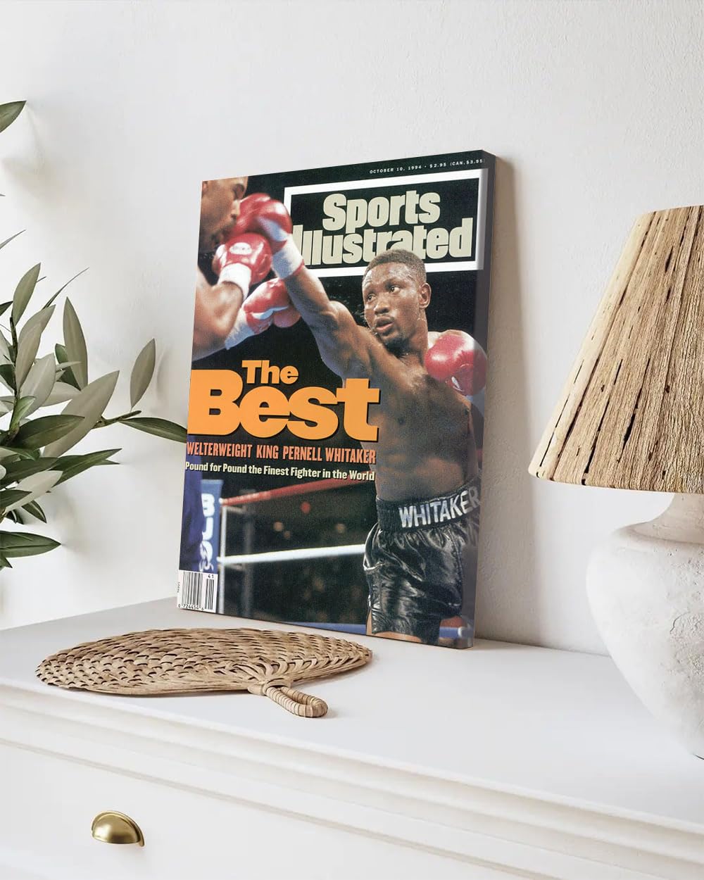 GADGETS WRAP Canvas Gallery Wrap Framed for Home Office Studio Living Room Decoration (9x11inch) - Pernell Whitaker Vs Buddy Mcgirt