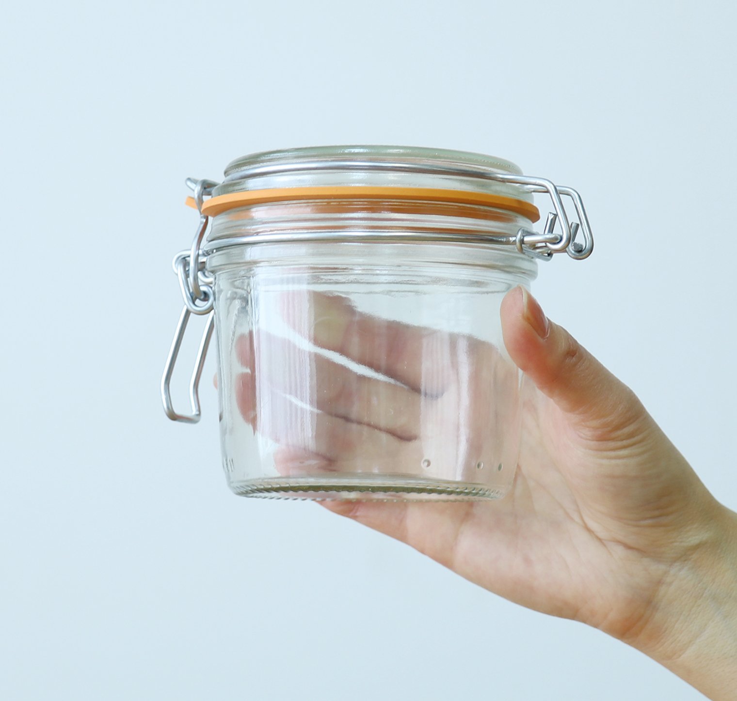 【未使用】BOCAL HIFI　保存容器 ガラス容器　2個　フランス密閉瓶 Amazon｜アデリア(ADERIA) ル・パルフェ 密封保存容器 350ml 6個セット