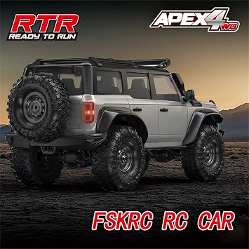 Remote Control Track 1/16 Scale Off-Road Play Car Adult Outdoor Competition Toy with LED Roof Headlamp 4 Wheel Drive Model Vehicle Toy for Adult Children