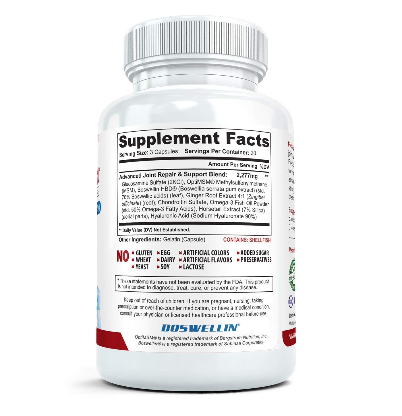 Flexacil Ultra Maximum Strength Joint Pain Supplement Glucosamine