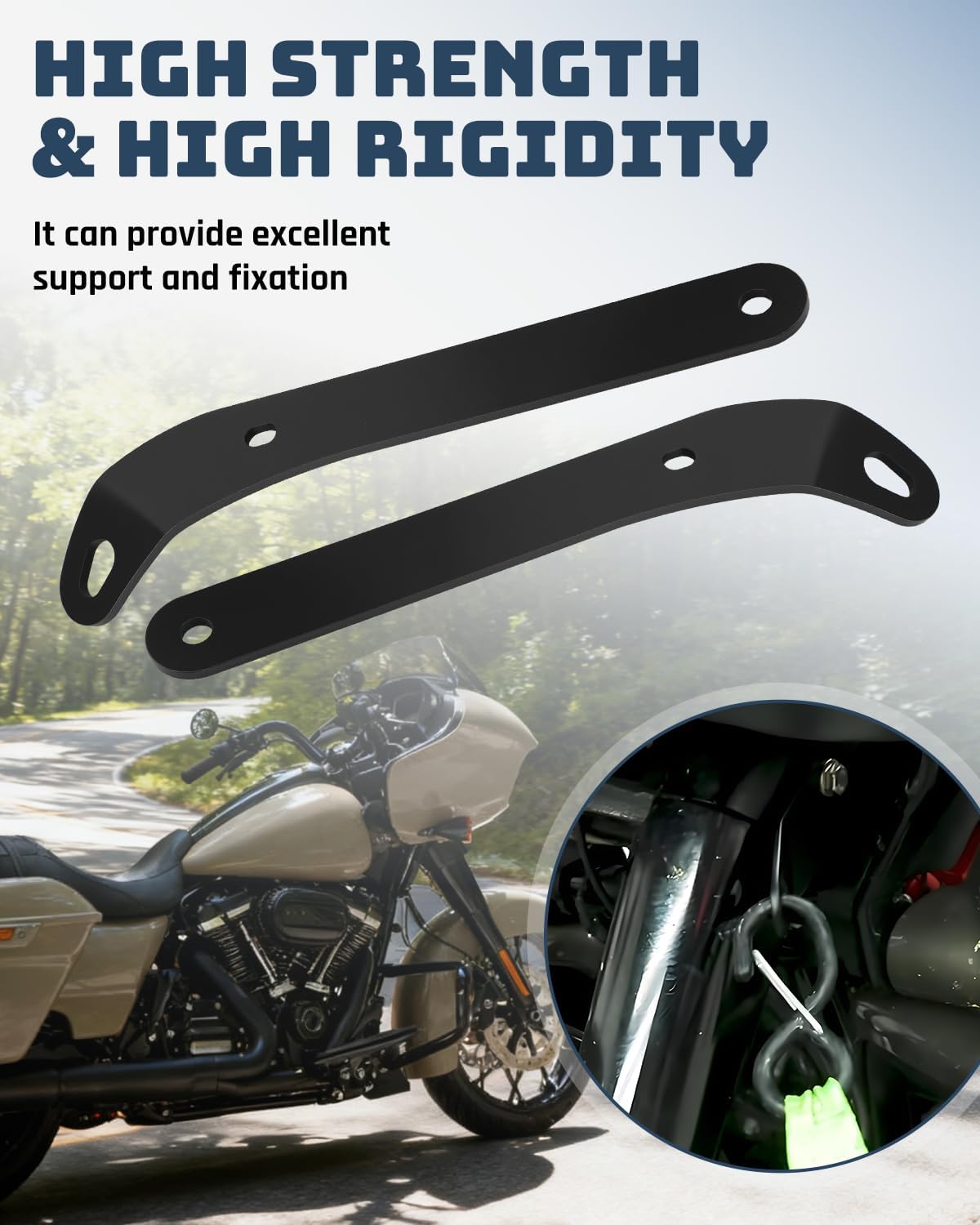 66101 Tie Down Brackets Fit for Harley-Davidson CVO Road Glide Ultra FLTRUSE 2015-2016 Custom FLTRXSE 2018-2022 Limited 2022-2023