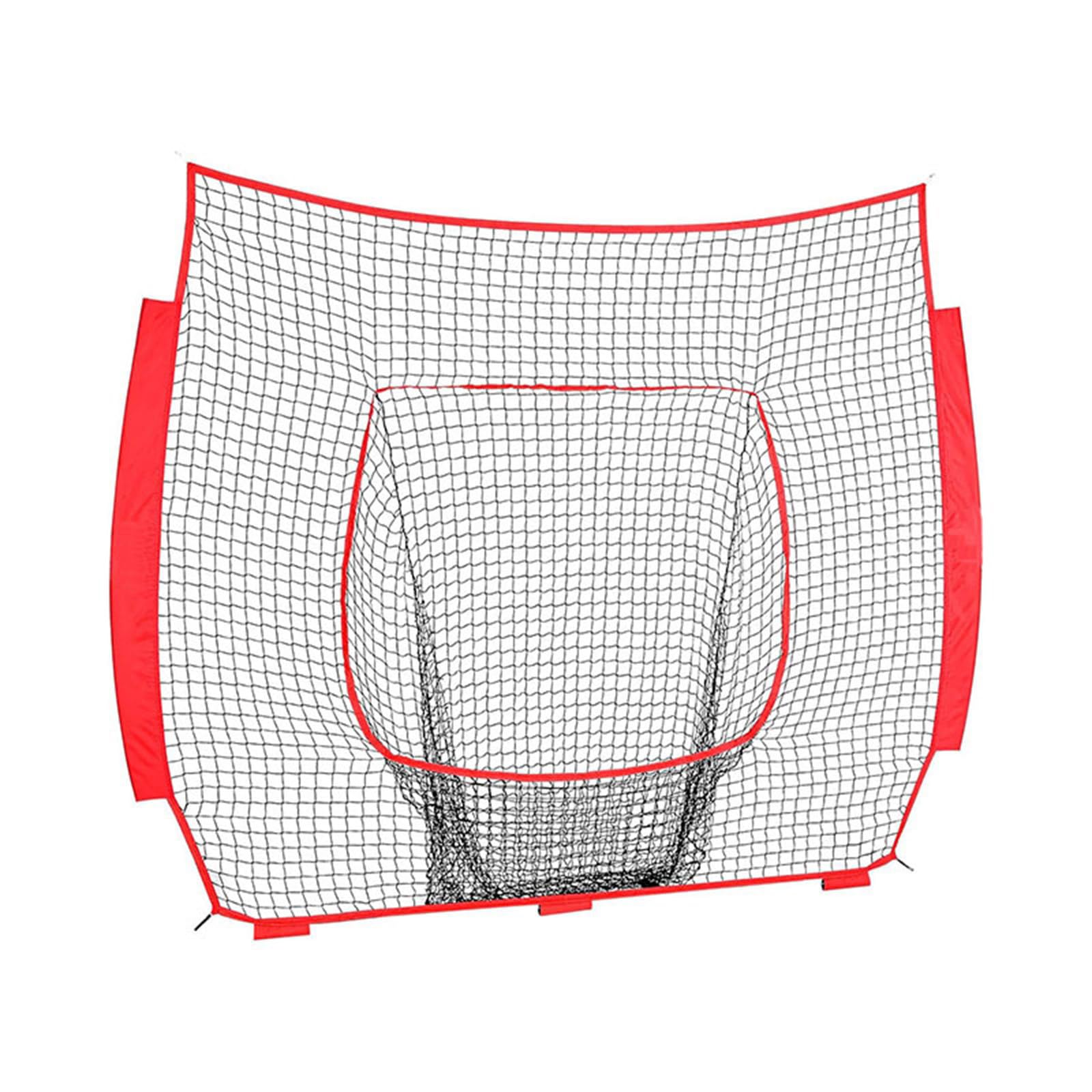 Filet d'entraînement de baseball en nylon 2,1 x 2,1 m - Filet de remplacement intérieur extérieur durable pour lancer frapper