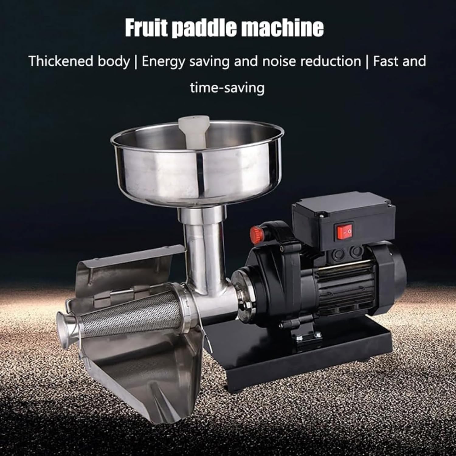 450W elektrisches Tomatensieb Kommerzielle Tomatenmühle Edelstahl Lebensmittelpresse Tomatensauce Maschine Lebensmittelextruder Tomatensauce Tomate