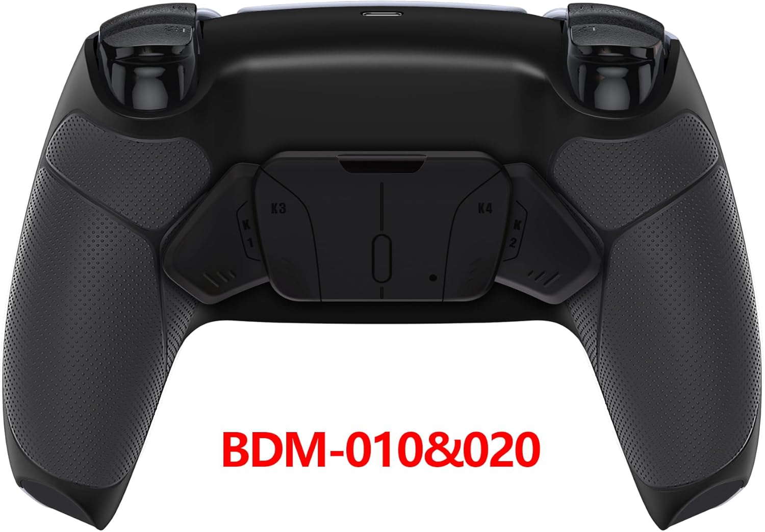 eXtremeRate Black Rubberized Grip Programable RISE4 Remap Kit for PS5 Controller BDM-010 BDM-020 Models, Upgrade Board & Redesigned Back Shell & 4 Back Buttons for PS5 Controller - Image 4