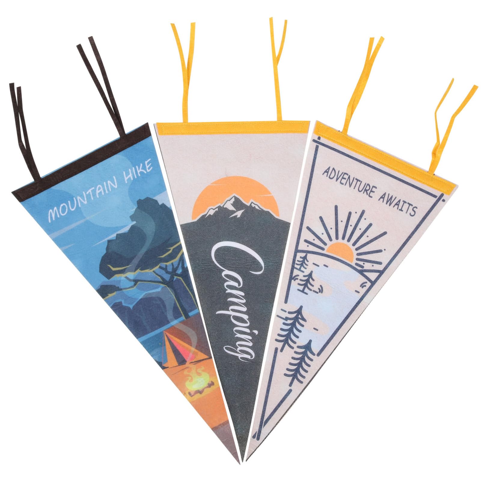 Fanions triangulaires de camping pour repérer sa tente et égayer les soirées outdoor