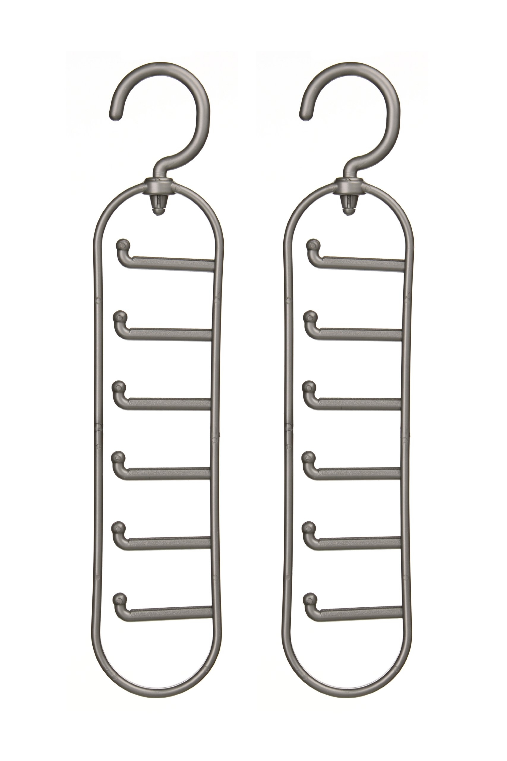 Premier Housewares Tie Organiser - Set Of 2 Grey