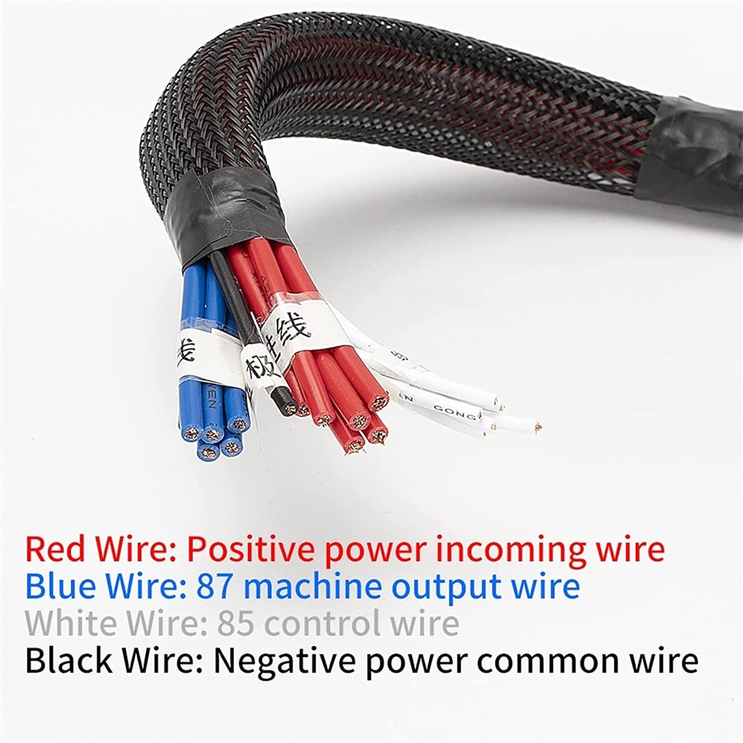 12-Slot Wired Relay Block 6 Way Blade Fuse Holder 6 Way Relays 4 Pin 12V 40A Metallic Pins with Spade Terminals for Automotive