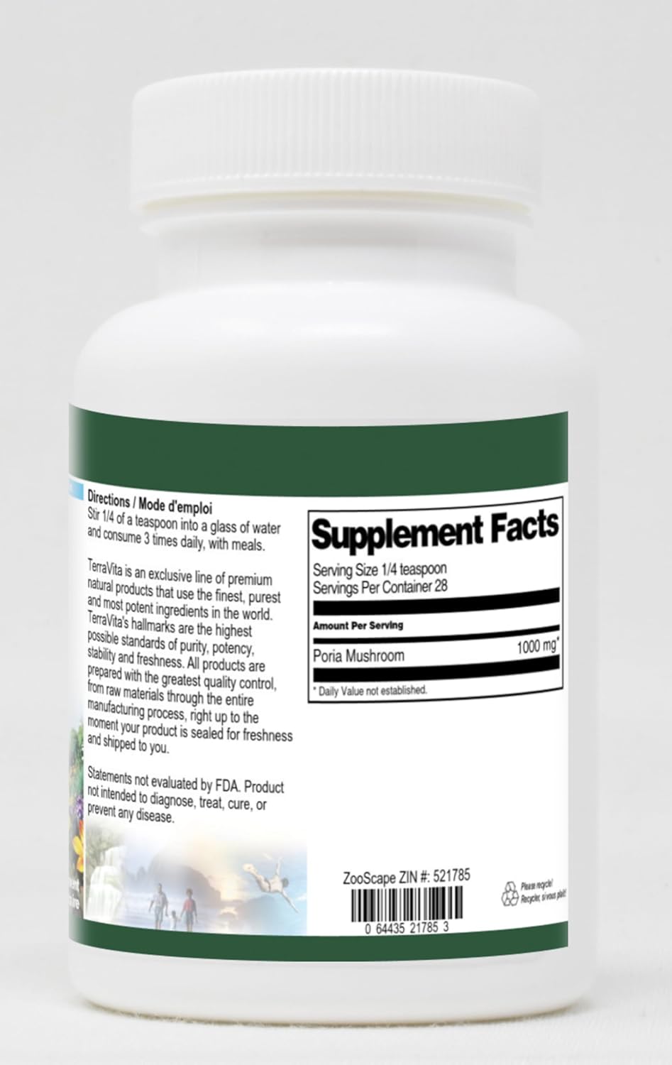 Poria Mushroom Powder (1 oz, ZIN: 521785) - 3 Pack