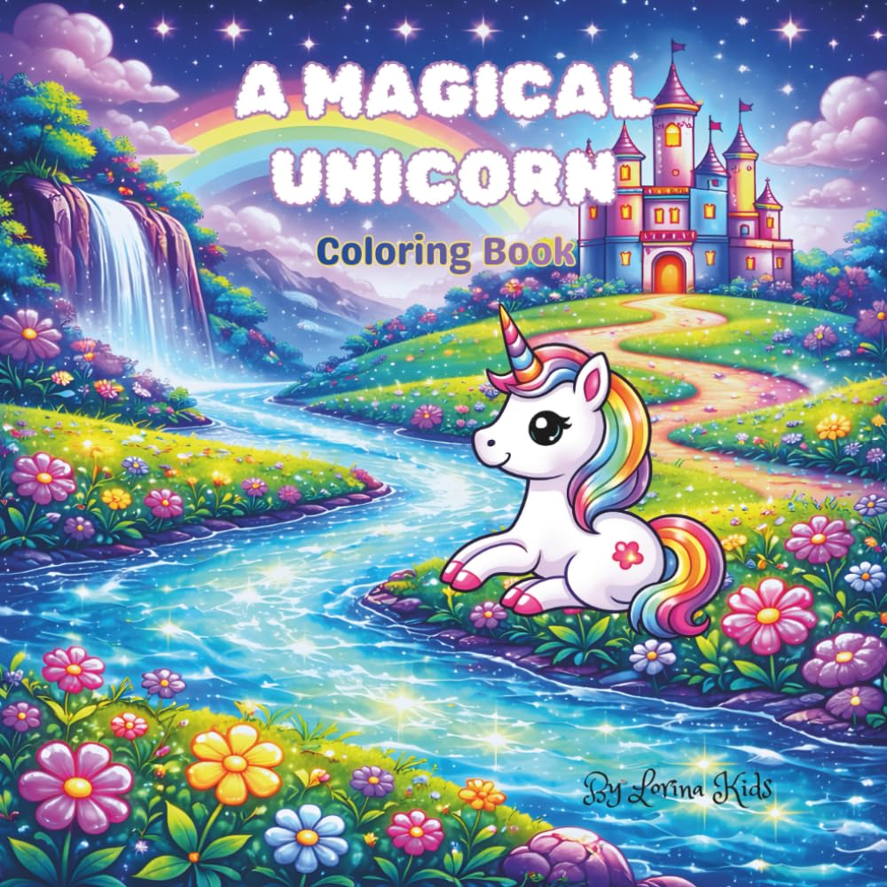 A Magical Unicorn: Coloring Book