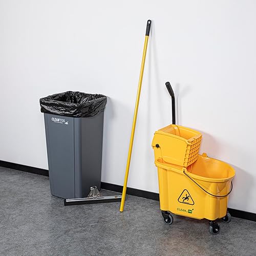 Miniatura 3 de RW Clean Mango de 543 pulgadas para escobilla de suelo 1 mango antideslizante para reemplazo de cabeza de escobilla de goma  Bucle para colgar mango