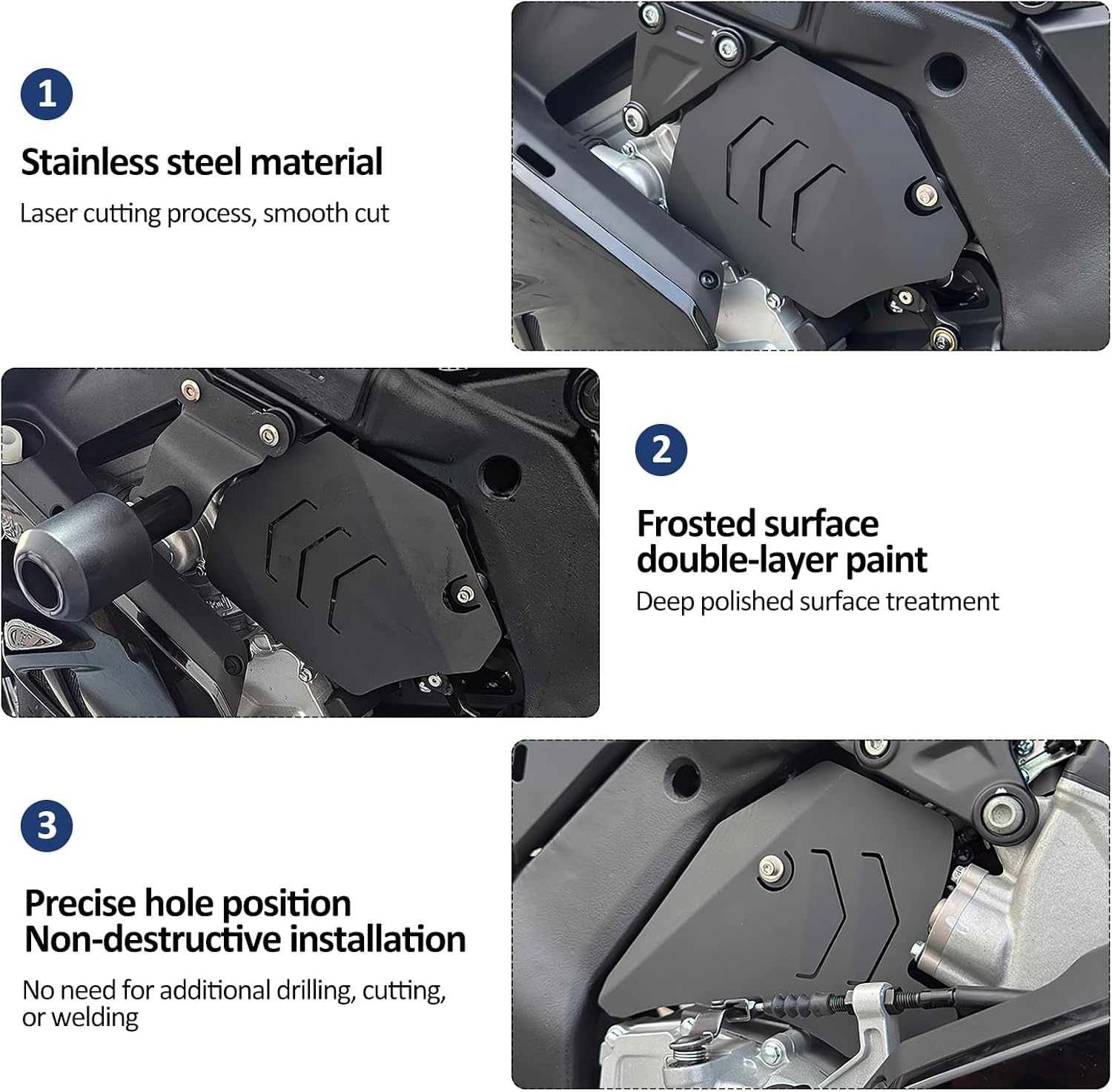 Motorcycle Engine Guard Frame Protector Body Dust Shield Compatible with CFMOTO 675SR 675SR-R 675SRR 675SS 675 SR SRR SR-R 675NK