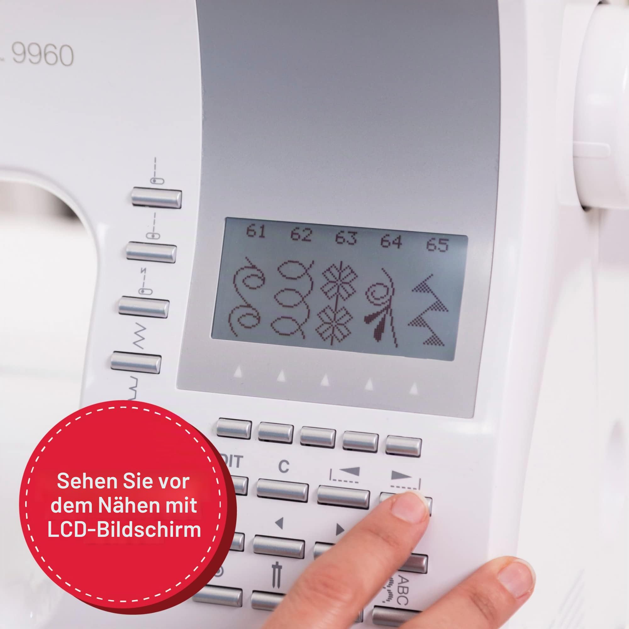 SINGER 9960 N?h- und Quiltmaschine mit Zubeh?r-Set, Anschiebetisch, 600 Stiche, elektronischer Auto-Pilotmodus