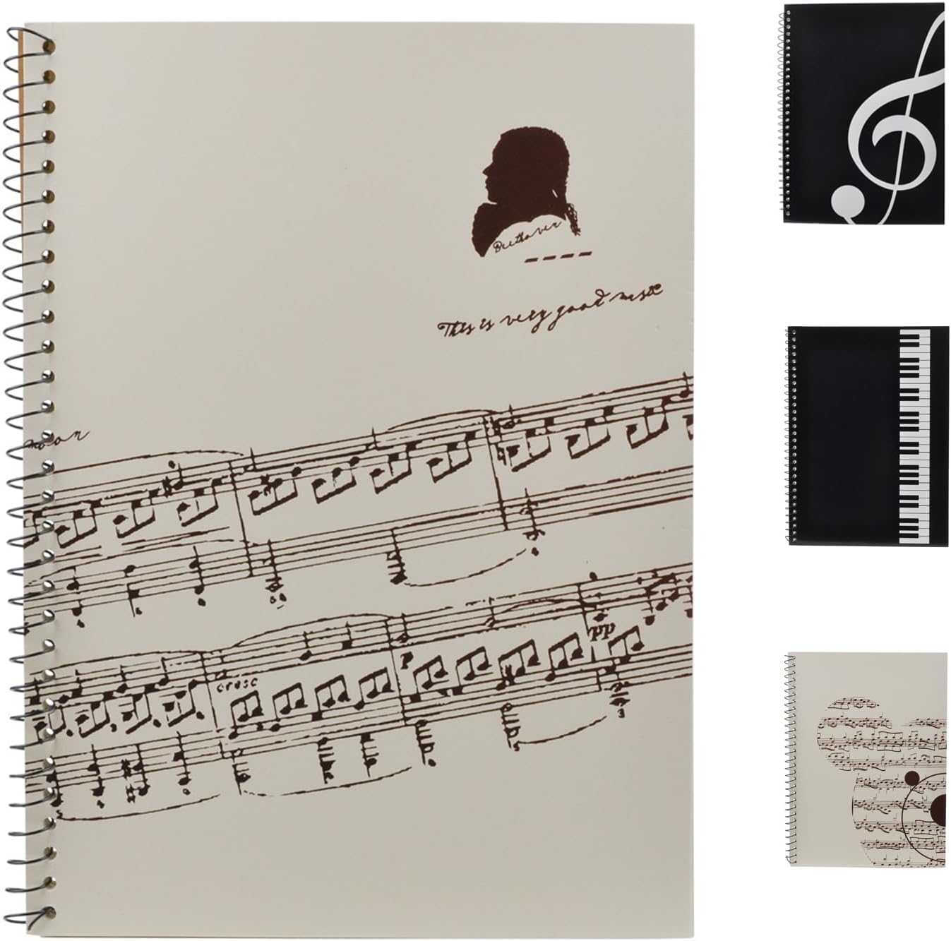 CLINES JAMAL Music Notebook, 50 Pages Staff Stave Manuscript for Writer Music Music Blank Sheet Music Notebook Music Writing Notebook, Piano Note Book Accessories