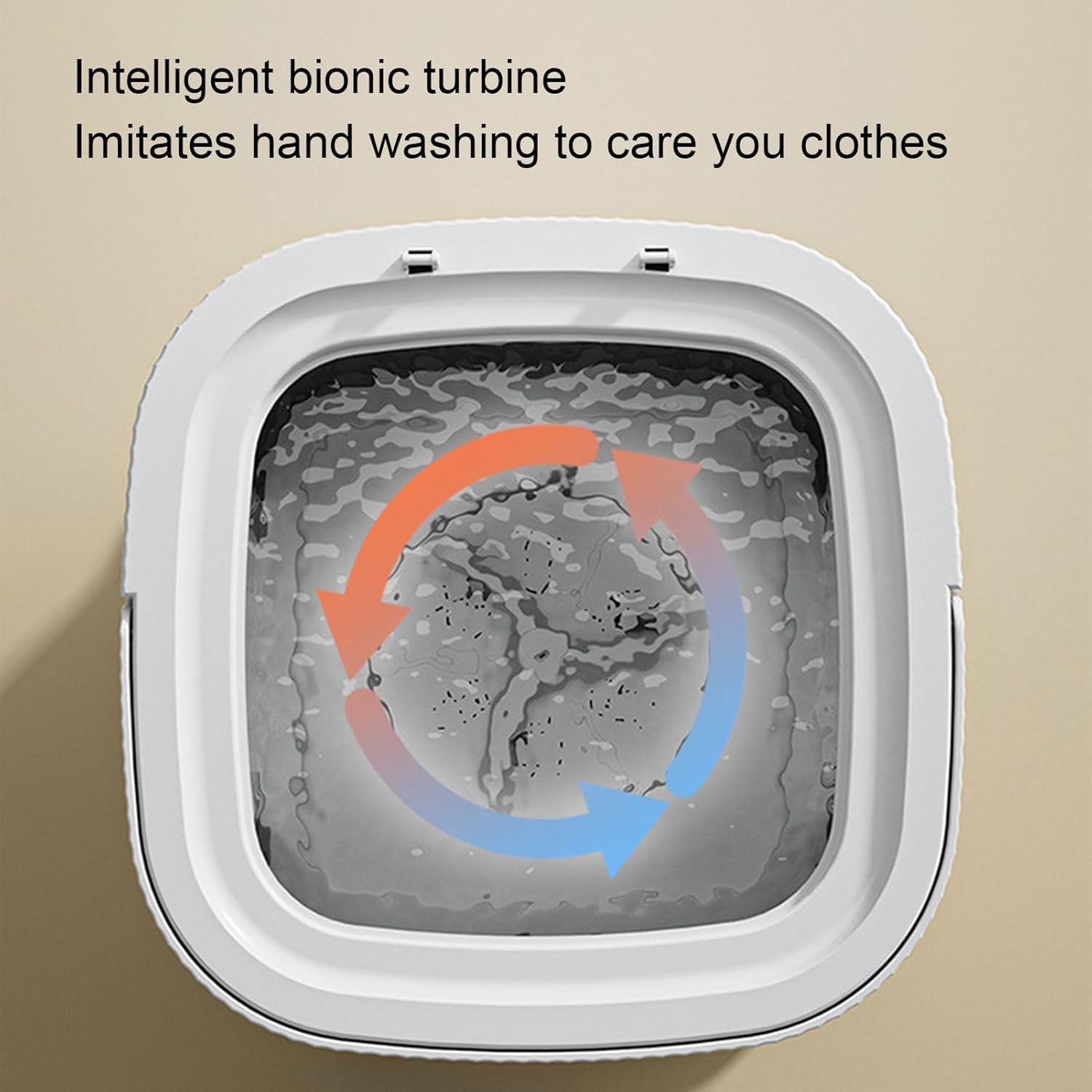 Portable Washing Machine, 11.5L Mini Laundry Washer with 3 Modes Cleaning for Underwear, Baby Clothes, Sock, Foldable Washer for Apartment, RV, Travel (US Plug)