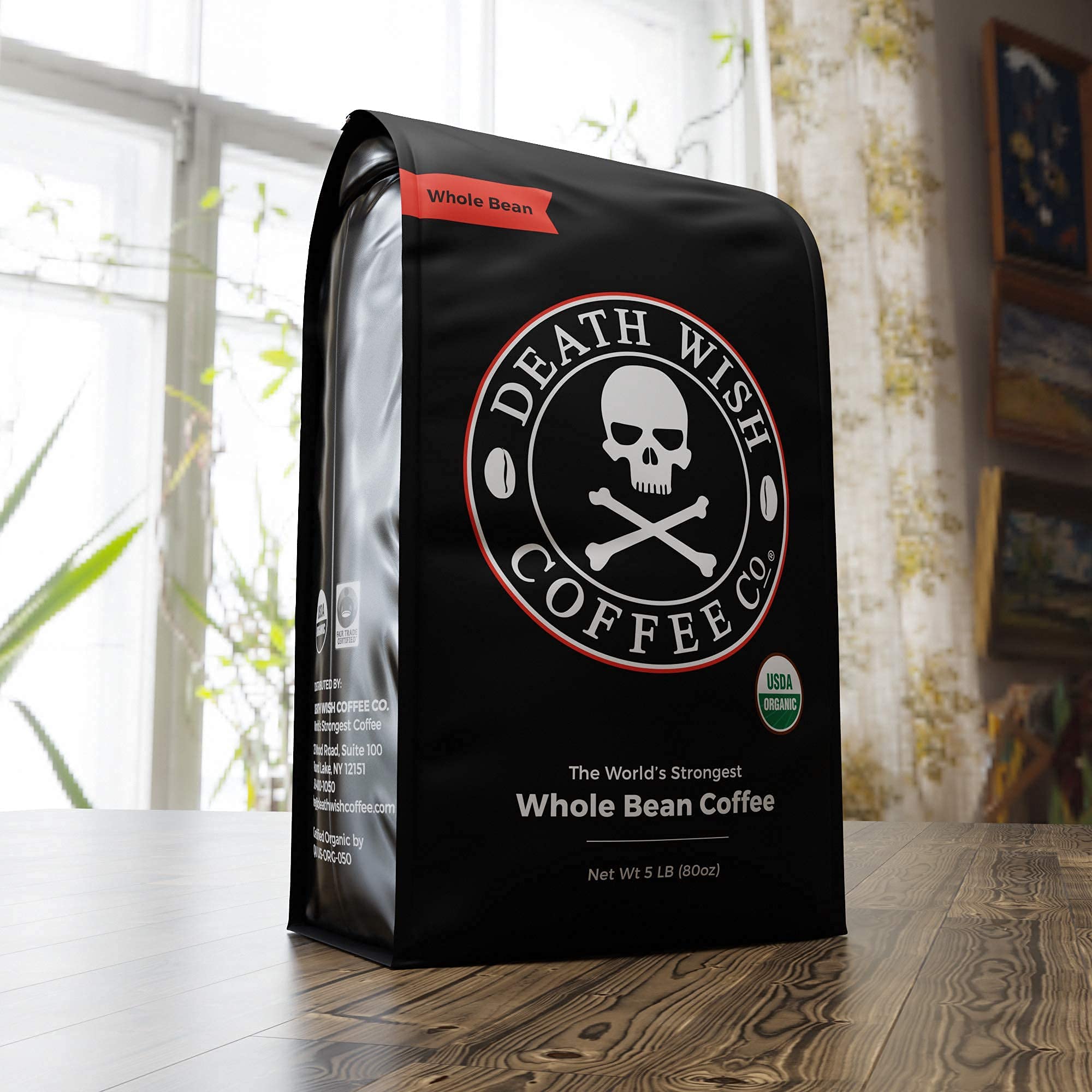 Buy Death Wish Coffee Whole Bean Dark Roast The World's Strongest