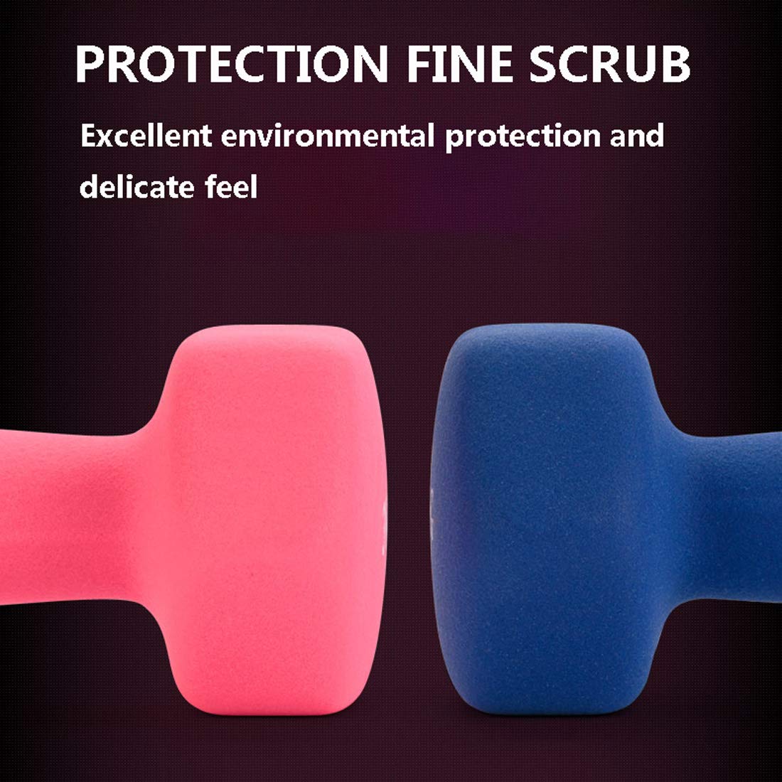 Hex Rubber Kurzhanteln für Frauen und Männer, Gusseisen Farbe Hanteln Gewicht Set, Gewichte Fitness Home Gym Übung Langhantelset, 1 kg / 1,5 kg / 2kg / 3kg / 4kg / 5kg (1 Paar),Lila,1kg*2
