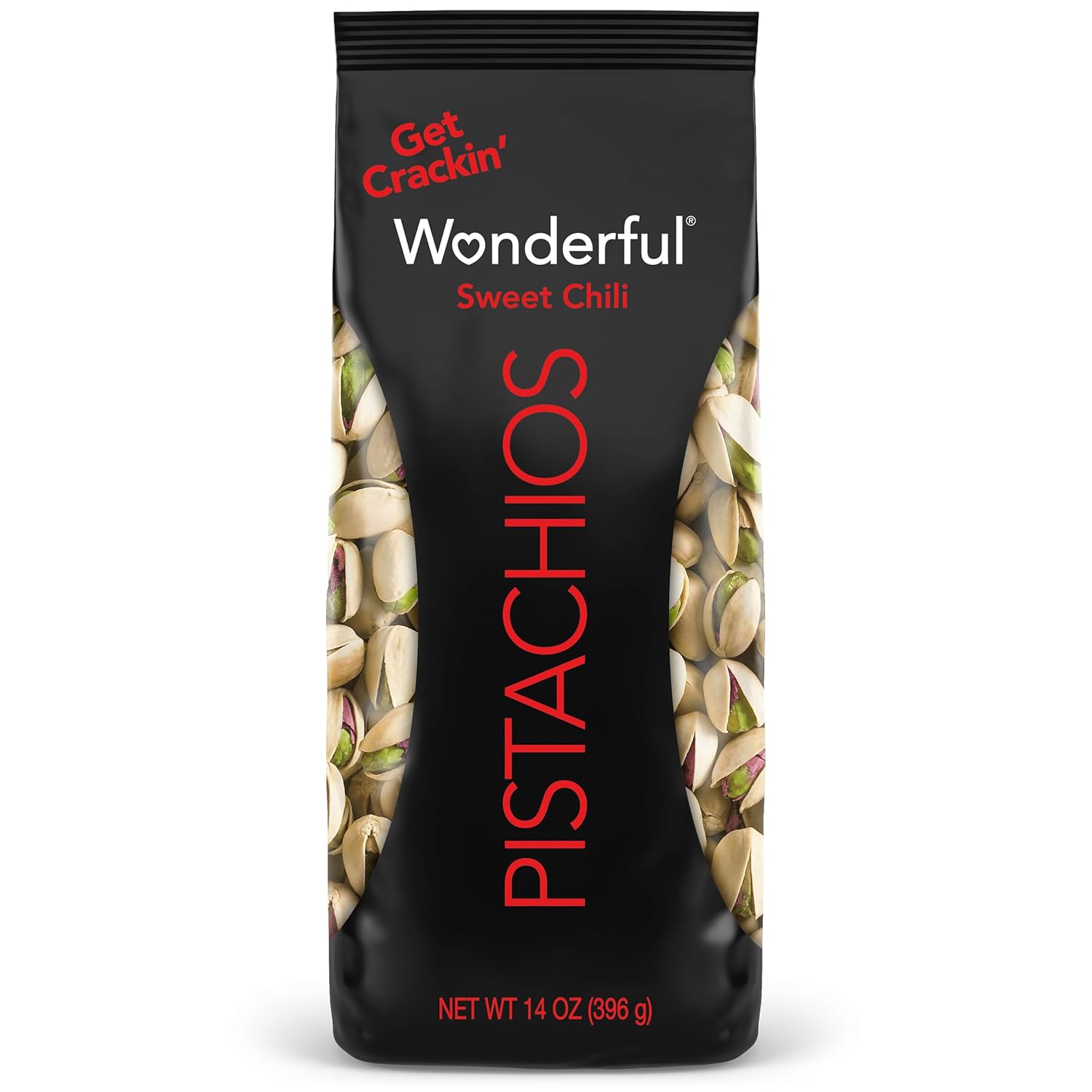 Wonderful Pistachios In Shell, Sweet Chili Flavored Nuts, 14 Ounce Bag, Protein Snacks, Gluten Free, Healthy Snack Wonderful Pistachios In Shell, Sweet Chili Flavored Nuts, 14 Ounce Bag, Protein Snacks, Gluten Free, Healthy Snack
