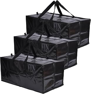 WYJREES Moving Bags,Extra Large 87L Moving Boxes With Reinforced Handles Zippers,Water-proof Strong Packing...
