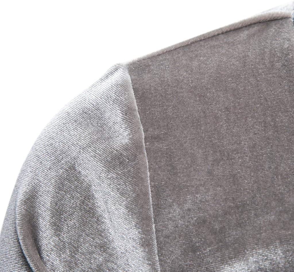 Mens Pure Color Gold Velvet Trench Coat Cardigan Long Sleeve Outwear Jacket Tops : Sports & Outdoors