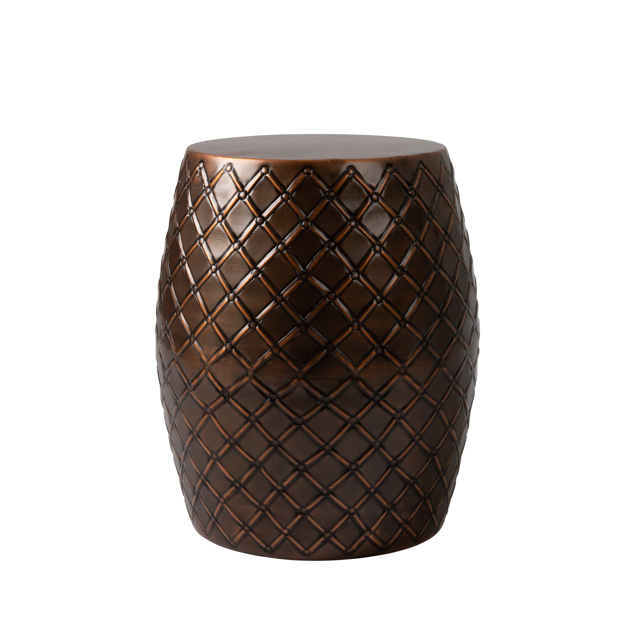 Balkene Home Braga Multi-use Stool and Container in Copper Finish
