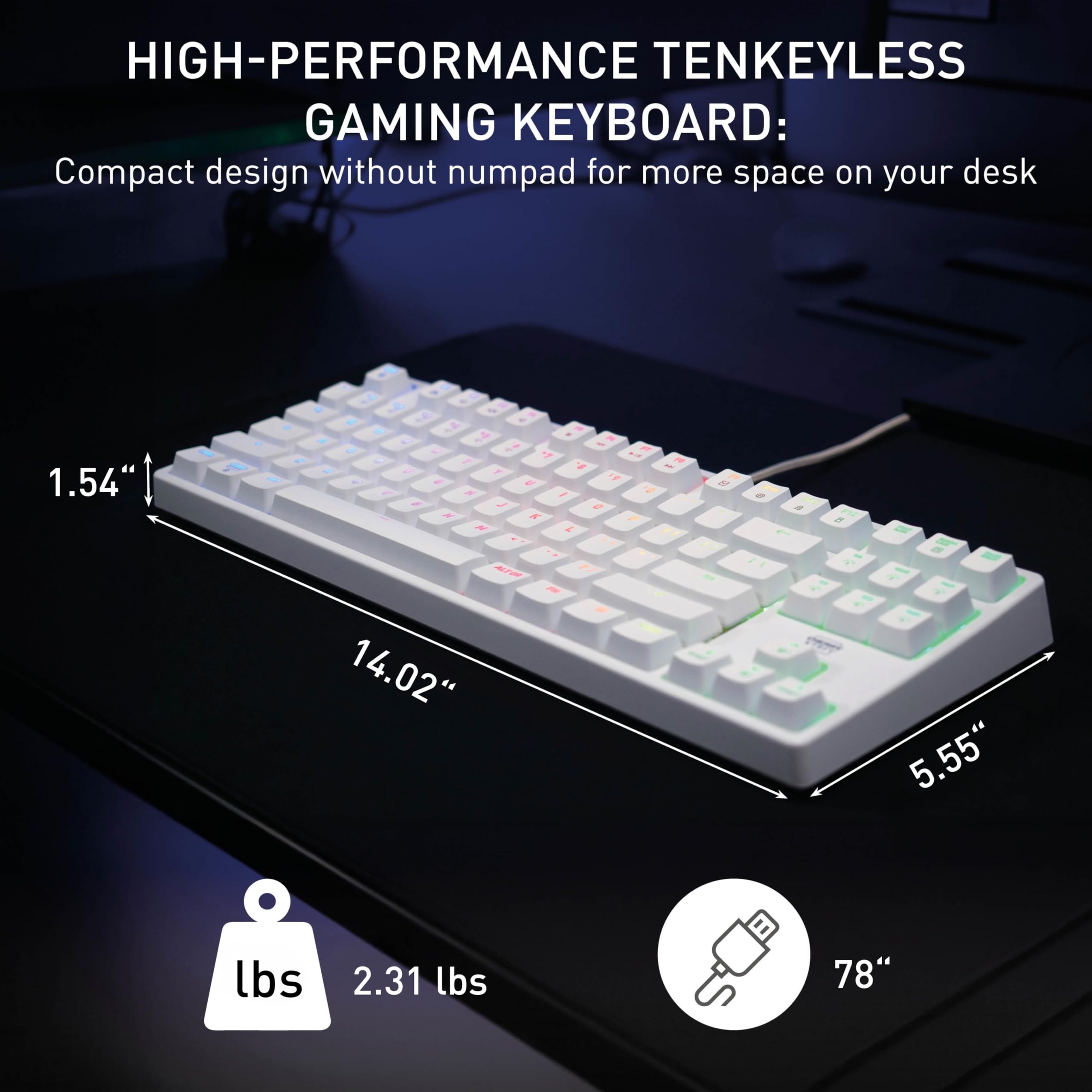 CHERRY XTRFY Teclado Mecânico Gamer K4V2 Tkl, Com Fio, Sem Teclado