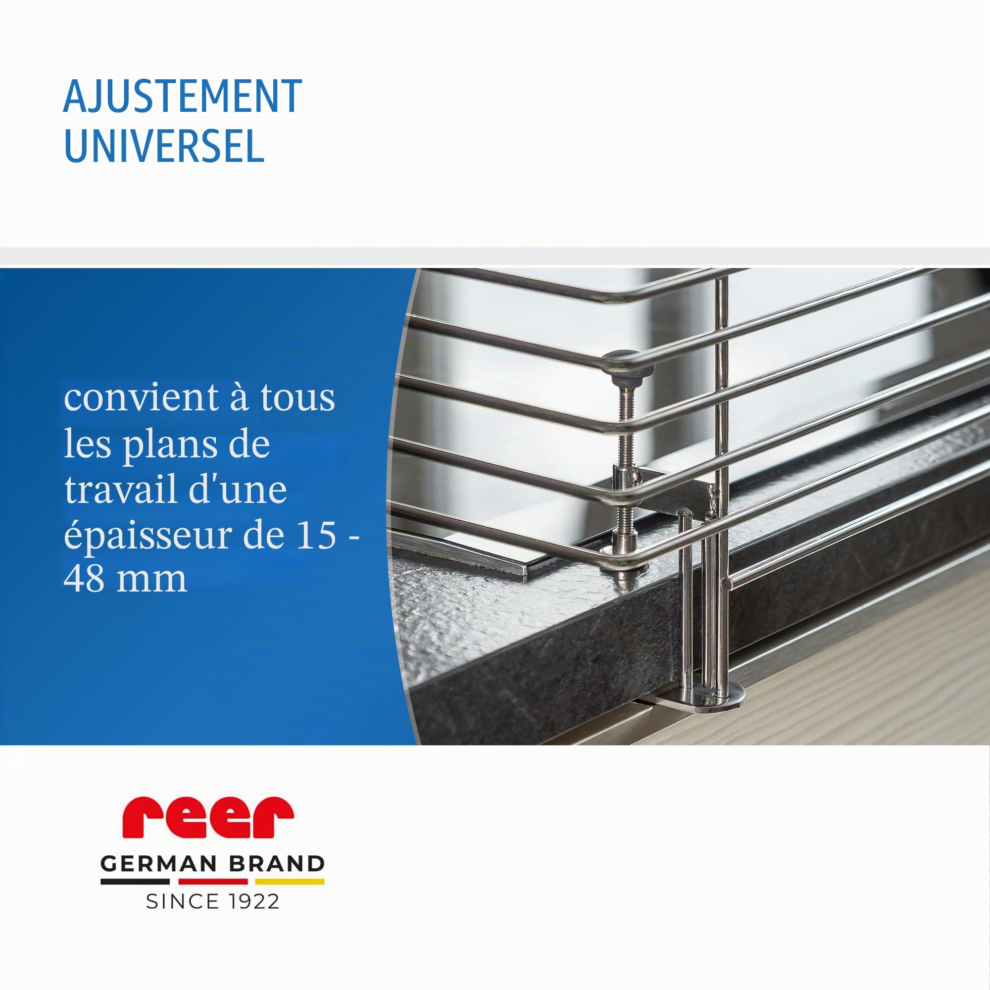 reer Grille de protection classique pour cuisinière à pince en acier inoxydable, extra sûre, convient pour 99% de toutes les cuisines.