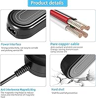 Vista 5 de TKDY CA-110 Cargador de videocámara CA110 Kit de cable de alimentación para Canon VIXIA HF M50 R800 R80 R700 R500 M52 M500 HF-R70 HF-R72 HF-R700 R50