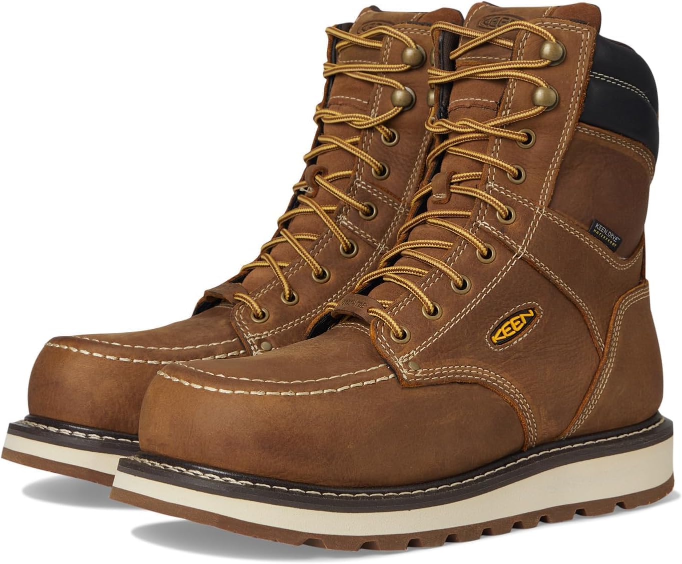 KEEN Utility Cincinnati 8” Waterproof Composite Toe Wedge Work Boots mens Work Boots