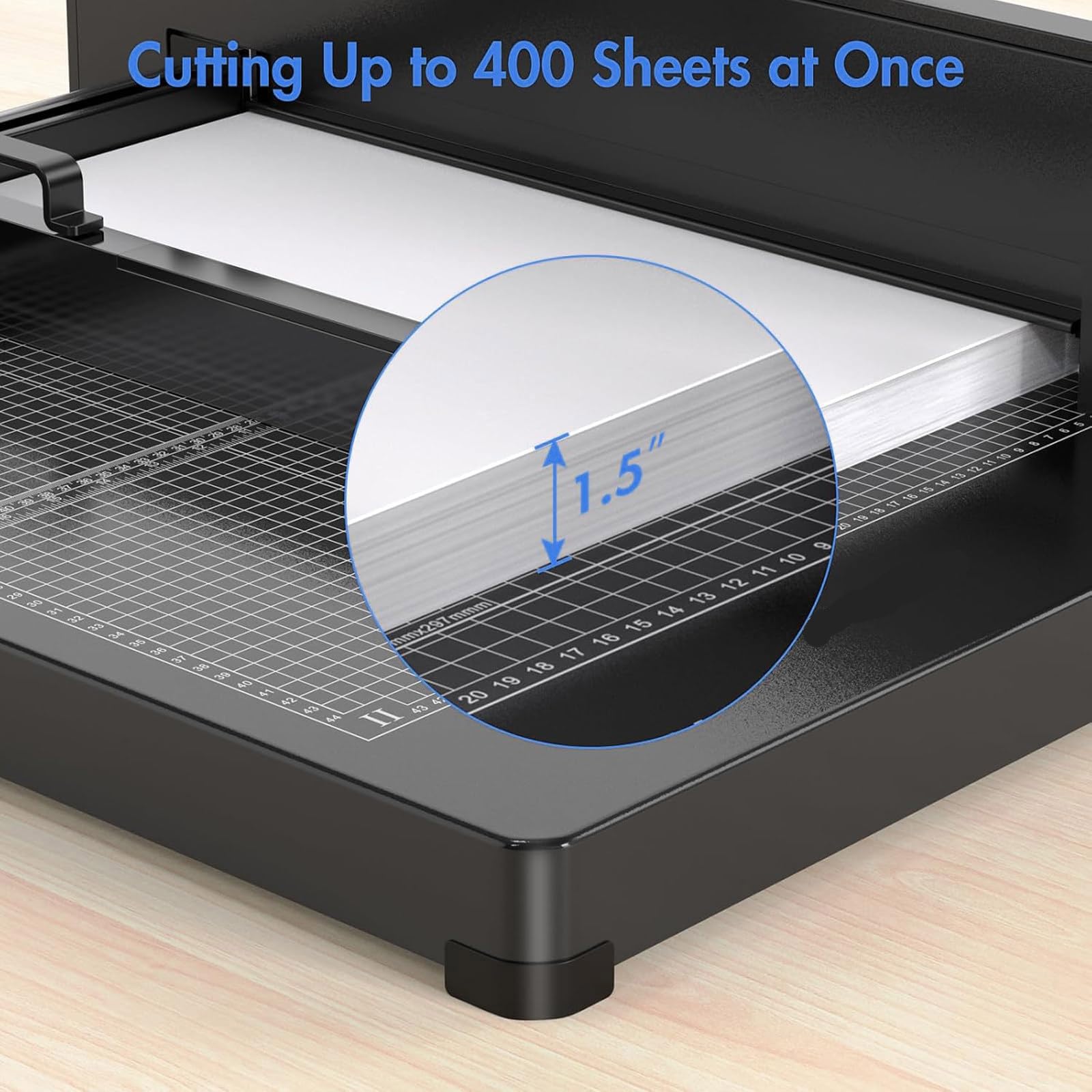 Massicot Robuste d'une capacité de 400 Feuilles et d'une Largeur de Coupe de 315 mm pour Une Utilisation au Bureau et en Production