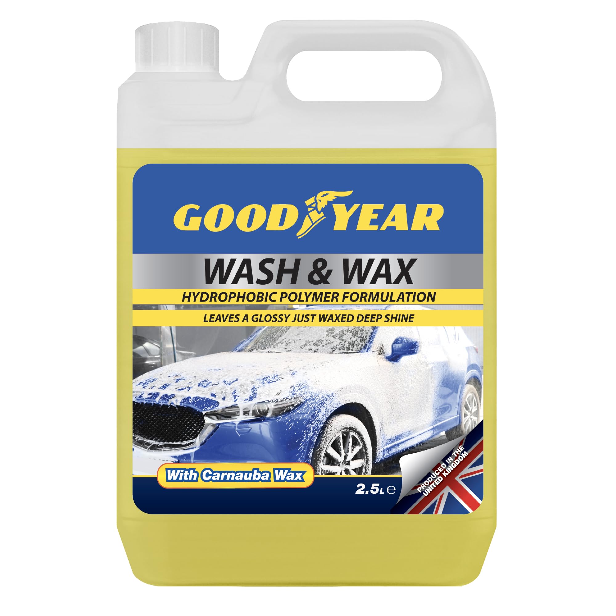 SHAMPOO GOODYEAR WASH WAX FOAM SOAP CARS CARAVANS 2.5 LT POWERWASH CONCENTRATED