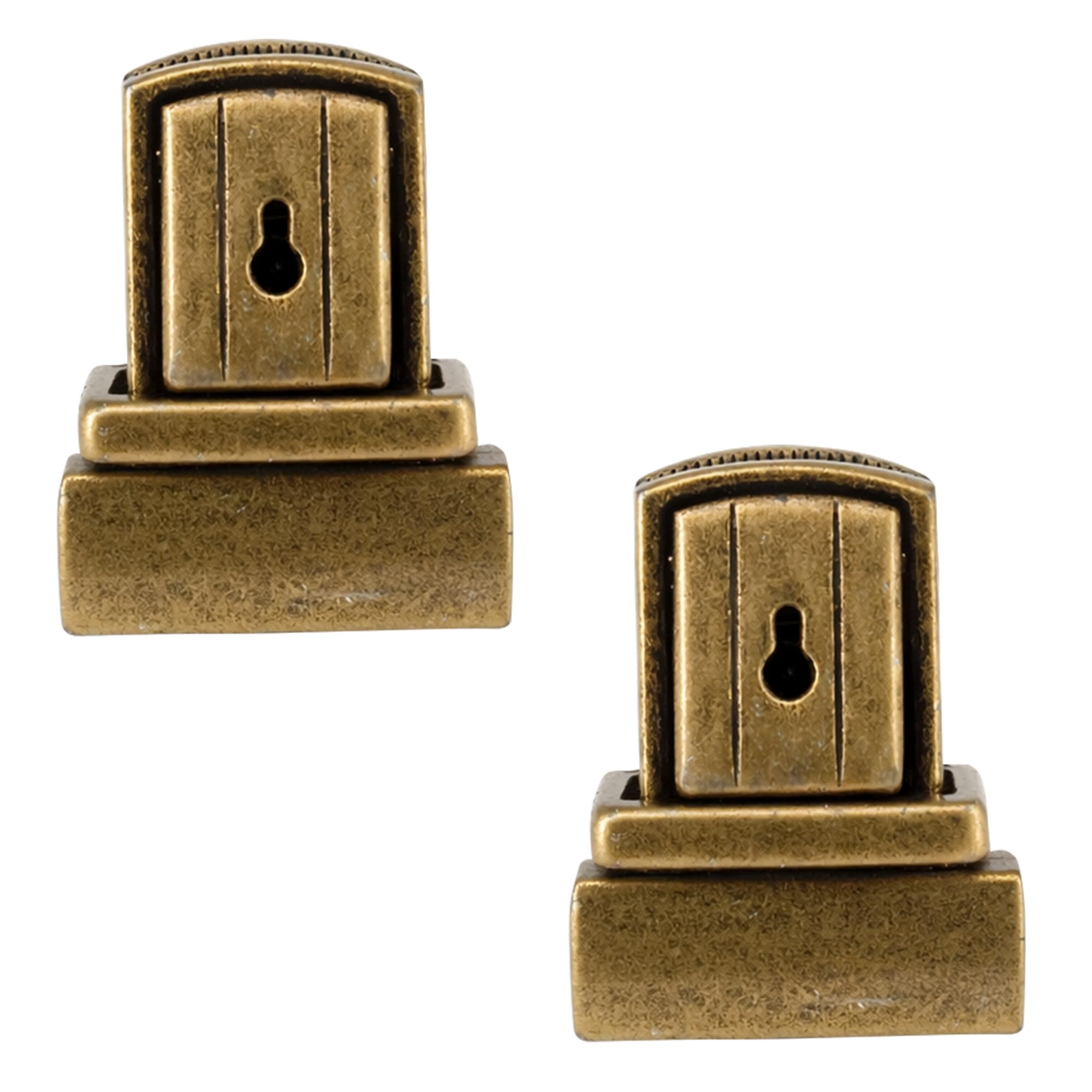 WedDecor Bronze Catch Tuck Lock Clasp Buckle Purse Closer Thumb for Handbags, Purse, Leather Bag, Art & Crafts, Scrapbook, DIY Projects, 36mm x 28mm, 2pcs