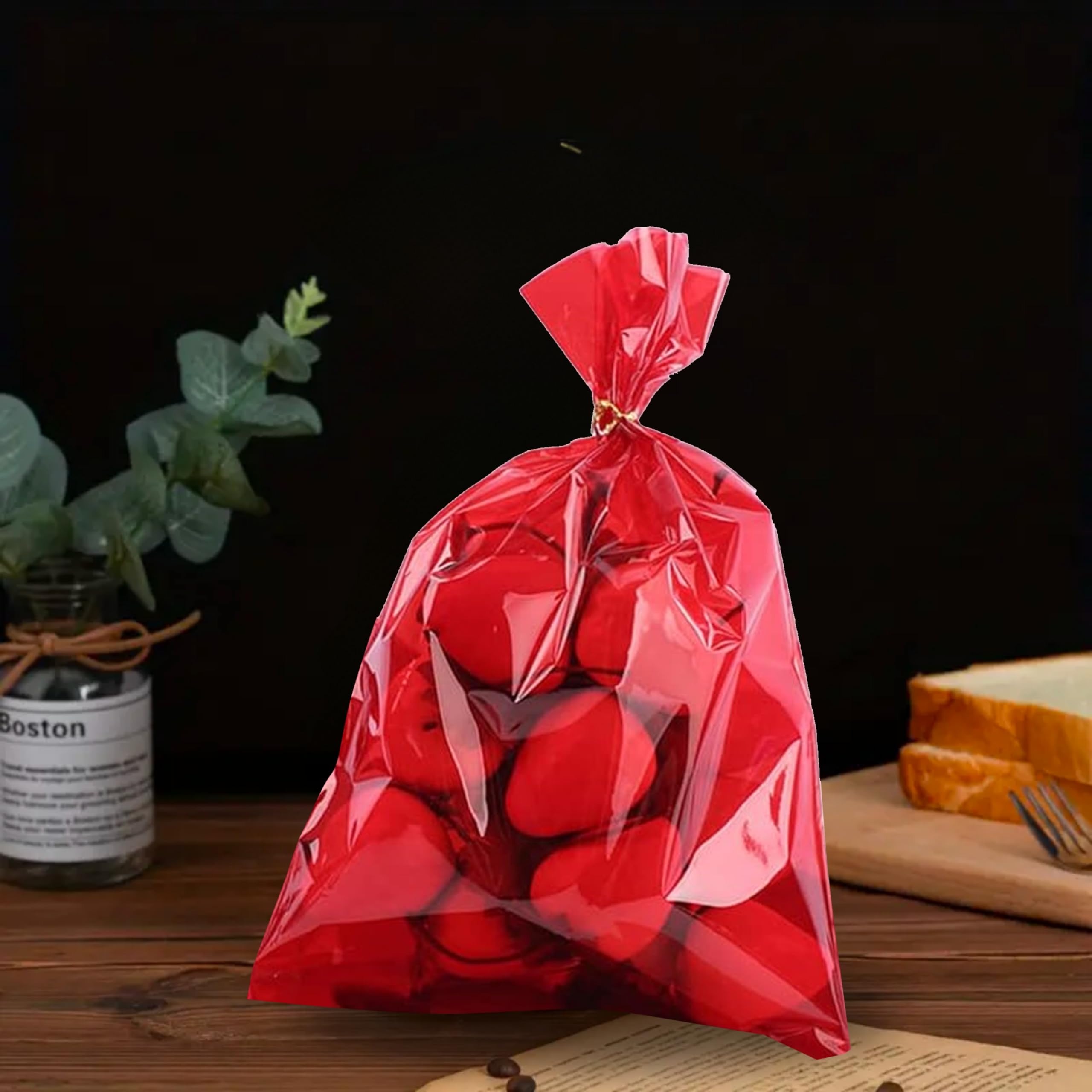 Große Transparente Party-Tüten Von Amscan – Ideal Für Geschenke & Leckereien, 29x12,5 Cm, Mit Schleife