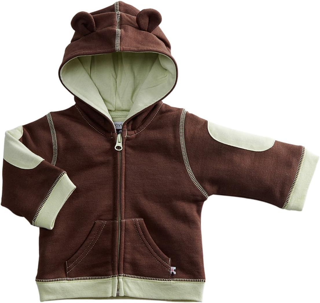 Babysoy Fleece Bunny Ear Zipper Hoodie Jacket