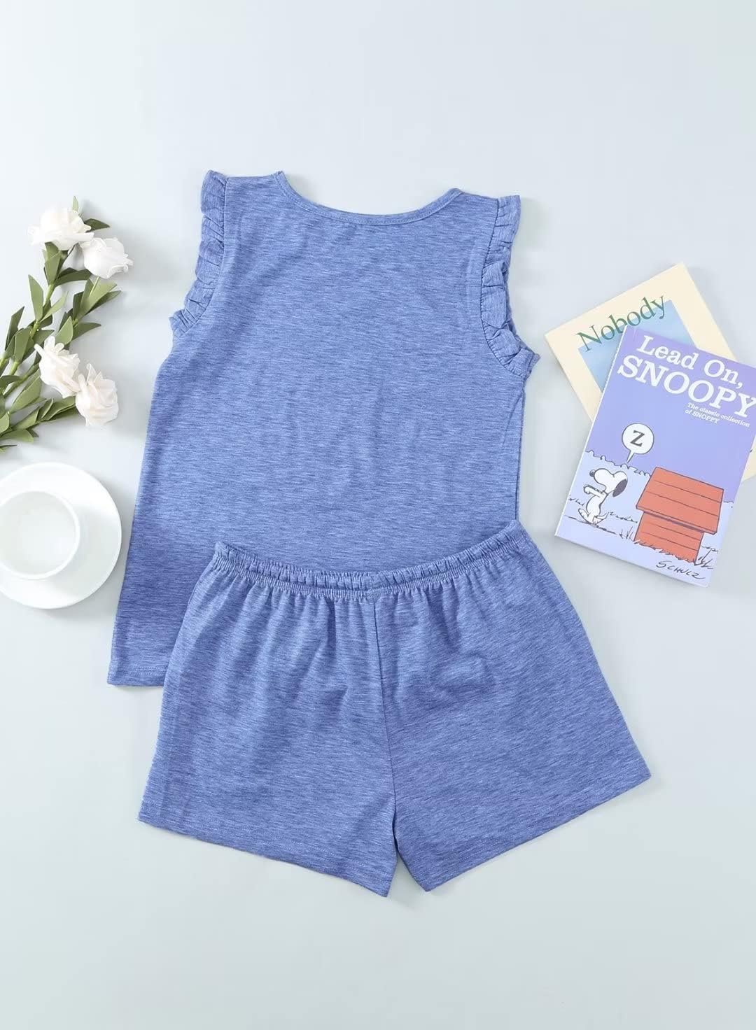 Girls Summer Outfits Girl Clothes Sleeveless Tops and Shorts Set with Pockets Size 4-13 Years - Image 7